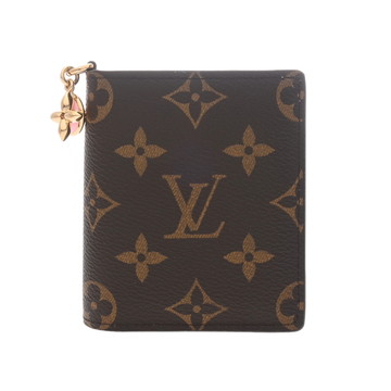 ルイ ヴィトン モノグラム LV ヴェルティカル ウォレット コンパクト コットンキャンディピンク M14718 モノグラムキャンバス ユニセックス 財布 【中古】【purse】