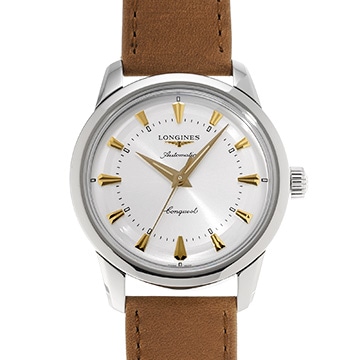 ロンジン コンクエスト ヘリテージ L1.649.4.72.2 シルバー メンズ 時計 【中古】【wristwatch】
