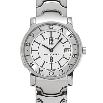 ブルガリ ソロテンポ ST35S ホワイト メンズ 時計 【中古】【wristwatch】