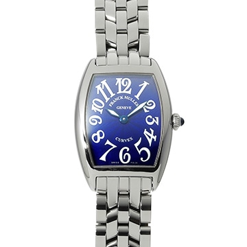 フランクミュラー トノウカーベックス 1752QZ ブルー レディース 時計 【中古】【wristwatch】