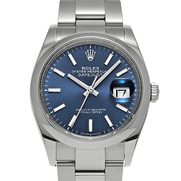 ロレックス デイトジャスト 36 126200 ブライトブルー メンズ 時計 【中古】【wristwatch】