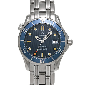 オメガ シーマスター プロフェッショナル 300 ミッドサイズ 2561.80 ブルー ユニセックス 時計 【中古】【wristwatch】