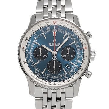 ブライトリング ナビタイマー B01 クロノグラフ43 AB0121211C1A1 ブルー メンズ 時計 【中古】【wristwatch】