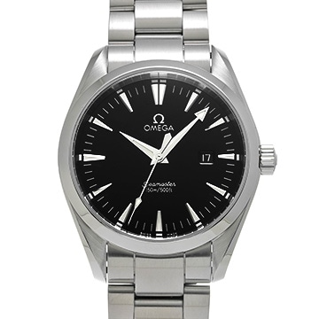 オメガ シーマスター アクアテラ クォーツ 2517.50 ブラック メンズ 時計 【中古】【wristwatch】
