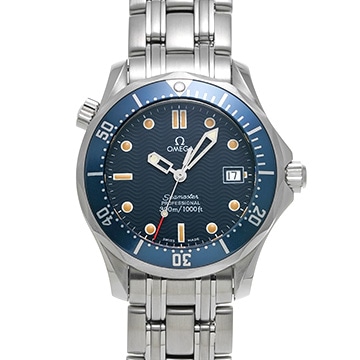 オメガ シーマスター プロフェッショナル 300 ミッドサイズ 2561.80 ブルー ユニセックス 時計 【中古】【wristwatch】