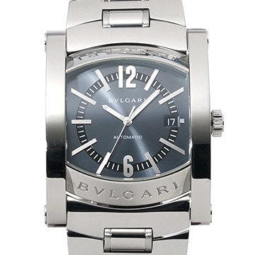 ブルガリ アショーマ AA48S ブルーグレー メンズ 時計 【中古】【wristwatch】