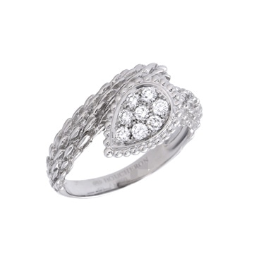 ブシュロン セルパンポエム １ヘッドリング  #59 シルバー K18ホワイトゴールド WG レディース ジュエリー 【中古】【jewelry】