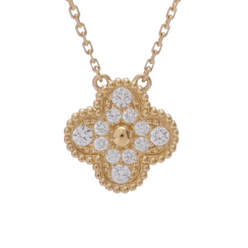 ヴァン クリーフ&アーペル ヴィンテージアルハンブラ ネックレス パヴェ ゴールド VCARA45300 K18イエローゴールド YG レディース ジュエリー 【中古】【jewelry】