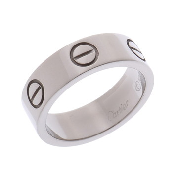 カルティエ ラブリング #49 シルバー K18ホワイトゴールド WG レディース ジュエリー 【中古】【jewelry】