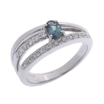 ノーブランド アレキサンドライト リング シルバー K18ホワイトゴールド WG レディース ジュエリー 【中古】【jewelry】