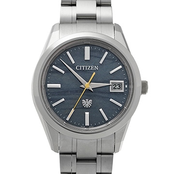 シチズン エコドライブ 100th AQ4100-65L ブルー メンズ 時計 【中古】【wristwatch】