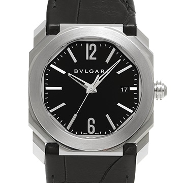 ブルガリ オクト ソロテンポ BGO38BSLD ブラック メンズ 時計 【中古】【wristwatch】