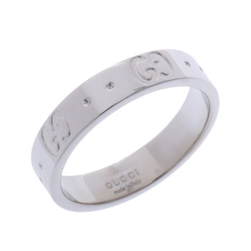 グッチ アイコン リング シルバー K18ホワイトゴールド WG レディース ジュエリー 【中古】【jewelry】