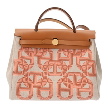 エルメス エールバッグ ジップ PM エクリュ/ナチュラル トワルアッシュ/バッシュハンター レディース バッグ 【中古】【bag】