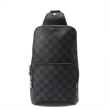 ルイ ヴィトン ダミエグラフィット アヴェニュースリングバッグ ブラック N41719 ダミエグラフィットキャンバス メンズ バッグ 【中古】【bag】