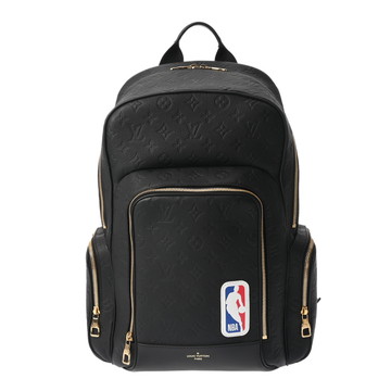ルイ ヴィトン モノグラムアンプラント LV×NBA バスケット バックパック ブラック M57972 レザー メンズ バッグ 【中古】【bag】