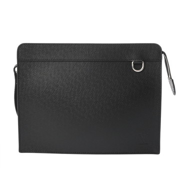 ルイ ヴィトン タイガ スタンド ポーチ ブラック M81745 レザー メンズ バッグ 【中古】【bag】