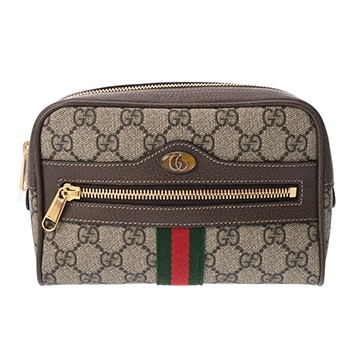 グッチ オフィディア ベルトバッグ スモール ベージュ/エボニー/ブラウン 517076 GGスプリームキャンバス/レザー レディース バッグ 【中古】【bag】