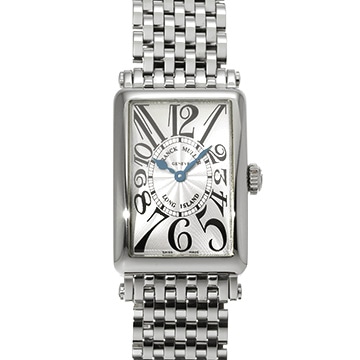 フランクミュラー ロングアイランド レリーフ 902QZ シルバー レディース 時計 【中古】【wristwatch】