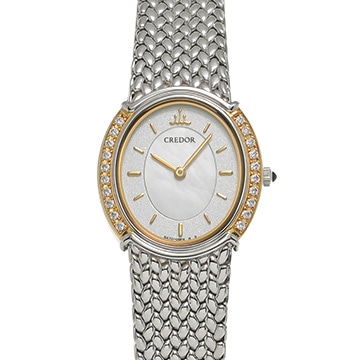 セイコー クレドール 5A70-0AT0 ホワイトシェル レディース 時計 【中古】【wristwatch】