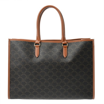 セリーヌ ブラウン 197912BZJ.04LU カーフ/トリオンフキャンバス ユニセックス バッグ 【中古】【bag】