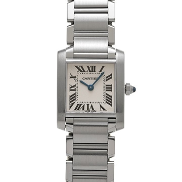 カルティエ タンクフランセーズ SM　 W51008Q3 シルバー レディース 時計 【中古】【wristwatch】