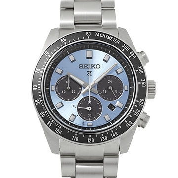 セイコー プロスペックス スピードタイマー ソーラークロノグラフ SBDL109 アイスブルー/ブラック メンズ 時計 【中古】【wristwatch】