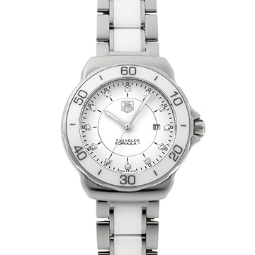 タグ ホイヤー フォーミュラ1 クォーツ WAH1315.BA0868 ホワイト/ダイヤモンド レディース 時計 【中古】【wristwatch】