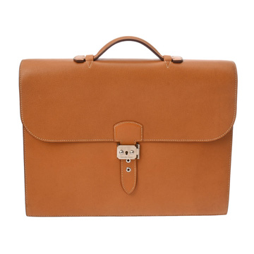 エルメス サック アデペッシュ 38 ナチュラル ヴァッシュリエジェ メンズ バッグ 【中古】【bag】