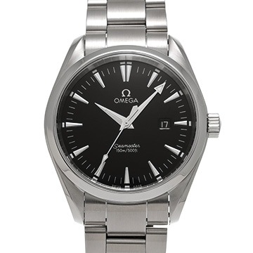 オメガ シーマスター アクアテラ クォーツ 2517.50 ブラック メンズ 時計 【中古】【wristwatch】