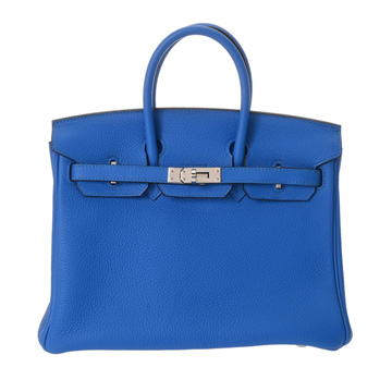 エルメス バーキン 25 ブルーイドラ トゴ レディース バッグ 【中古】【bag】