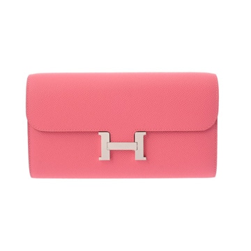 エルメス コンスタンス ロングトゥーゴー ショルダーウォレット ローズアザレ ヴォーエプソン レディース 財布 【未使用】【purse】