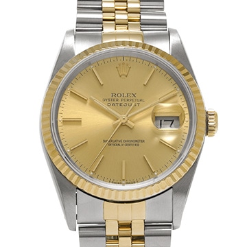 ロレックス デイトジャスト 16233 シャンパン メンズ 時計 【中古】【wristwatch】