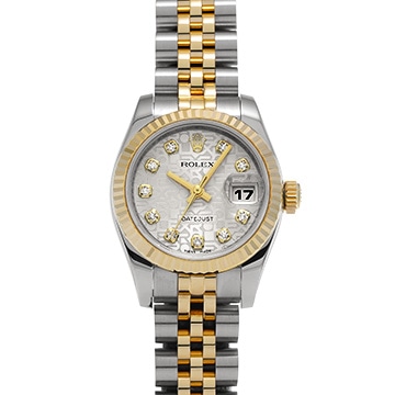 ロレックス デイトジャスト 179173G シルバーコンピュータ/ダイヤモンド レディース 時計 【中古】【wristwatch】