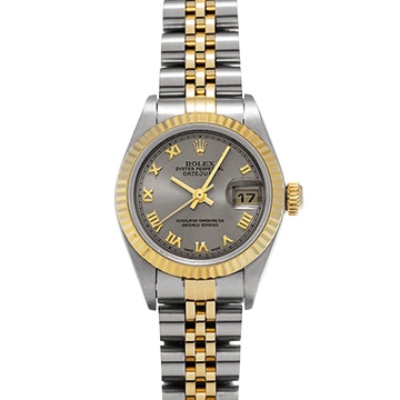 ロレックス デイトジャスト 79173 グレー レディース 時計 【中古】【wristwatch】