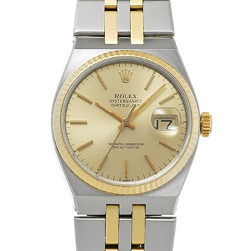 ロレックス オイスタークォーツ デイトジャスト 17013 シャンパン メンズ 時計 【中古】【wristwatch】