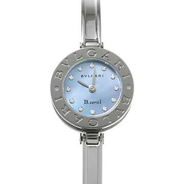 ブルガリ ビーゼロワン BZ22S ブルーシェル/ダイヤモンド レディース 時計 【中古】【wristwatch】