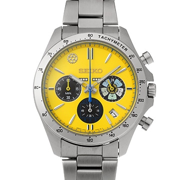 セイコー ドクターイエロー＆すみっコぐらし 8T63-03N0 イエロー メンズ 時計 【中古】【wristwatch】