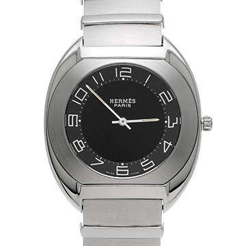 エルメス エスパス ES1.710 ブラック レディース 時計 【中古】【wristwatch】