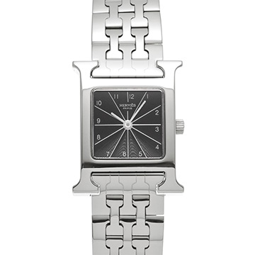 エルメス Hウォッチ HH1.210.361/4804 ブラック レディース 時計 【中古】【wristwatch】