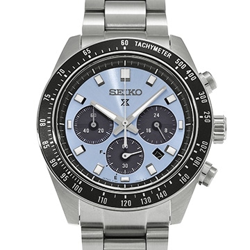 セイコー プロスペックス スピードタイマー ソーラークロノグラフ SBDL109 アイスブルー/ブラック メンズ 時計 【中古】【wristwatch】