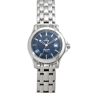 オメガ シーマスター 120 クォーツ 2571.81 ブルー レディース 時計 【中古】【wristwatch】
