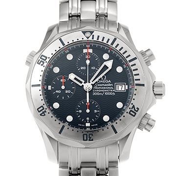 オメガ シーマスター プロフェッショナル 300 クロノグラフ 2598.80 ブルー メンズ 時計 【中古】【wristwatch】