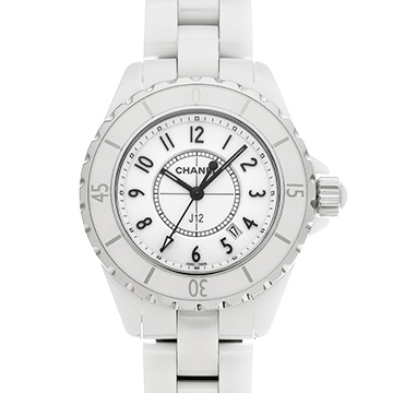 シャネル J12 33MM H0968 ホワイト レディース 時計 【中古】【wristwatch】