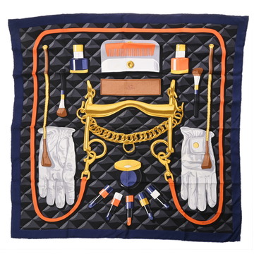 エルメス カレ90 BEAUTE COMPOSEE マルチカラー シルク100％ レディース 【中古】【other】