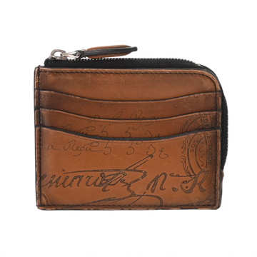 ベルルッティ コア ロジック ジップ カードホルダー ブラウン ヴェネチアカーフレザー メンズ 財布 【中古】【purse】