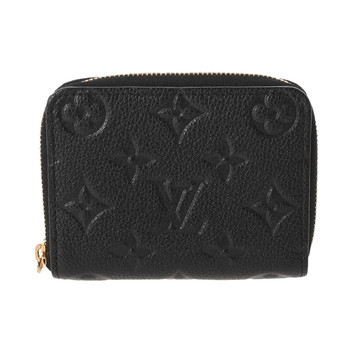 ルイ ヴィトン モノグラムアンプラント ジッピーコインパース  ブラック M60574 レザー ユニセックス 財布 【中古】【purse】