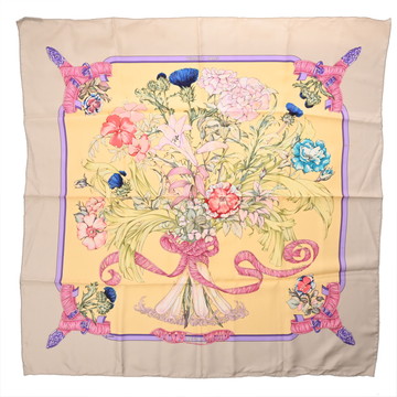 エルメス カレ90 LES TAMBOURS マルチカラー シルク100％ レディース 【中古】【other】