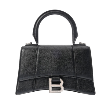 バレンシアガ アワーグラス XS ブラック 592833 1000 U 493075 レザー レディース バッグ 【中古】【bag】