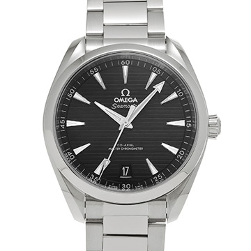 オメガ シーマスター アクアテラ コーアクシャル マスタークロノメーター 220.10.41.21.01.001 ブラック メンズ 時計 【中古】【wristwatch】